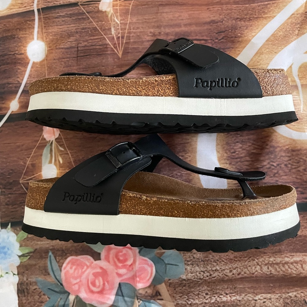 RARE Papillio Black Platform Women's Sandals